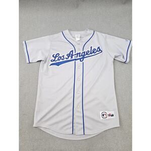 Majestic Los Angeles Dodgers Jersey Gray Away MLB Baseball Large